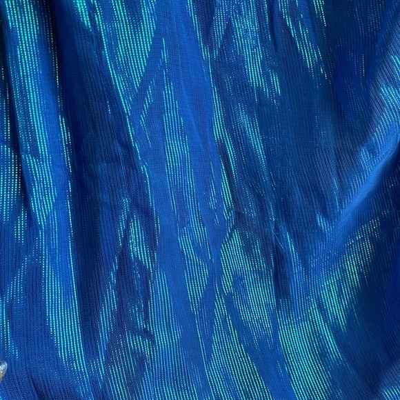 NWT Sundress x Revolve Zuri Calvi Ocean
Blue Metallic Shimmer Dress XS/S - Picture 7 of 13